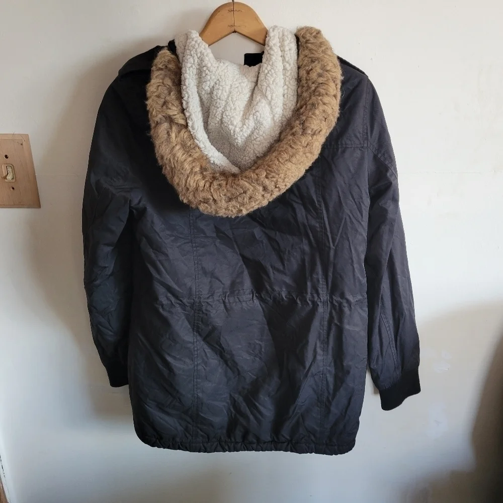 LEVI'S Jacket Quilt And Sherpa Lined Black Small